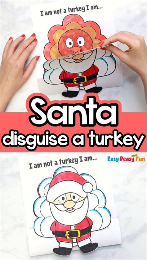 Santa Turkey Disguise Template