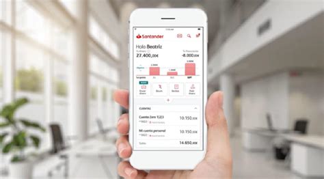 Santander App personal info