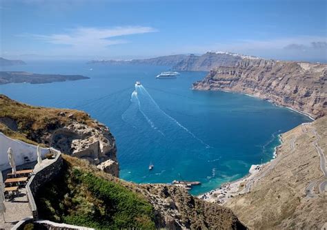 Santorini caldera views
