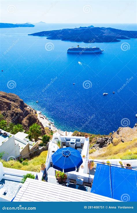 Santorini cliffs views