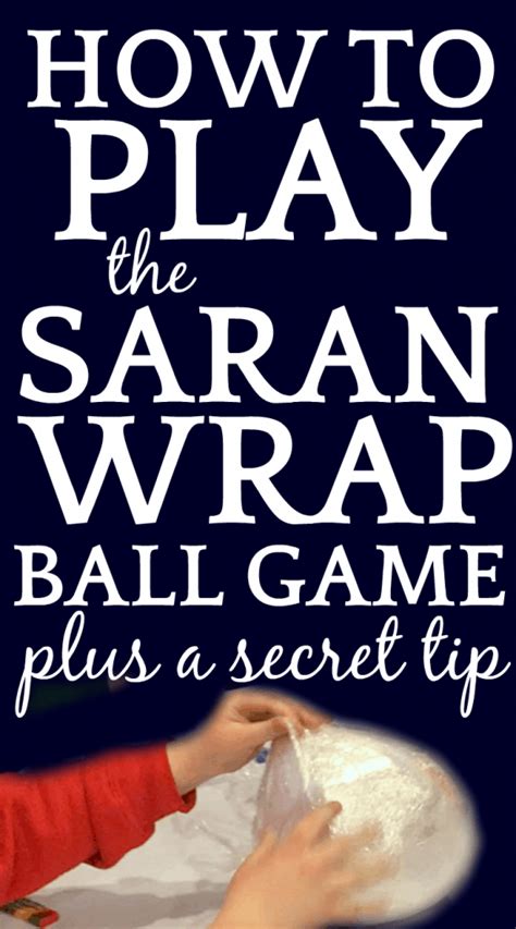 Saran Wrap Game Rules Printable
