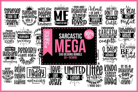 Download Sarcastic Designs Mega Bundle|Design Easy Edite