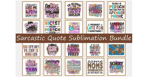 Download Sarcastic Quote Bundle Crafts