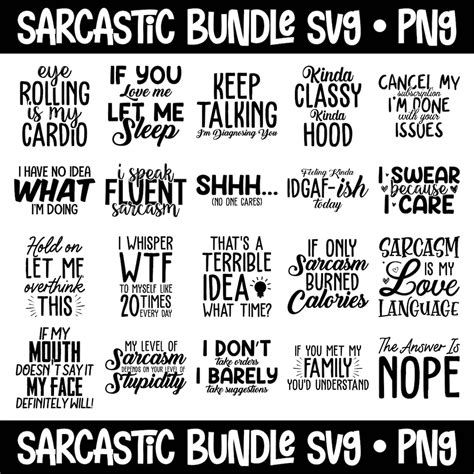 Download Sarcastic Quote Bundle Printable