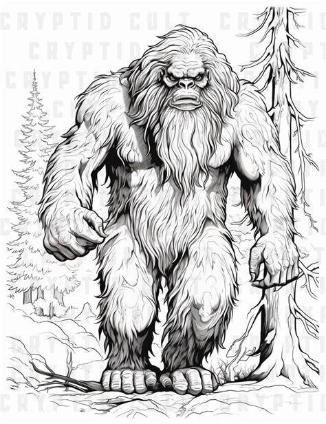 Sasquatch Coloring Pages