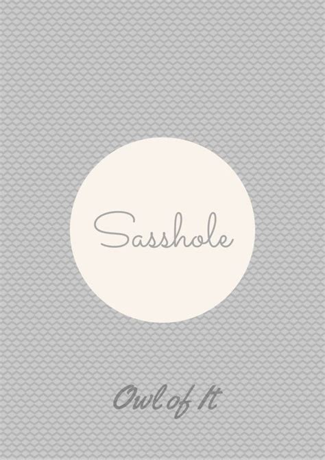 Sasshole Printable
