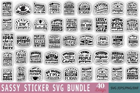 Download Sassy Bundle 40 Designs Commercial Use