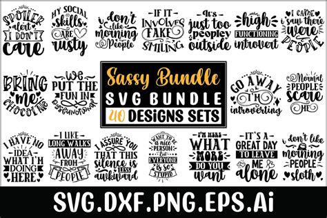 Download Sassy Bundle 40 Designs Images