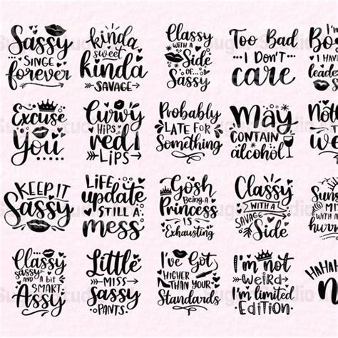 Download Sassy Bundle For Cricut