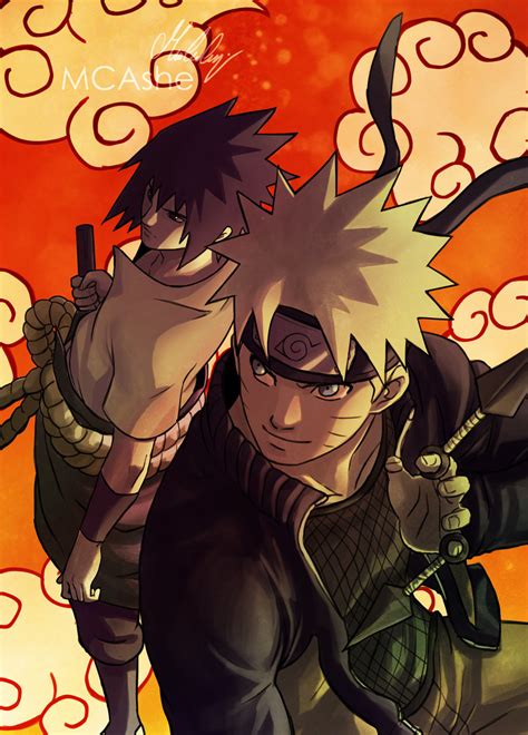 Sasuke And Naruto Fanart