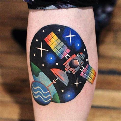 Spaceship Tattoo Ideas For The True Cosmos Lovers And