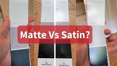 Satin Vs Matte