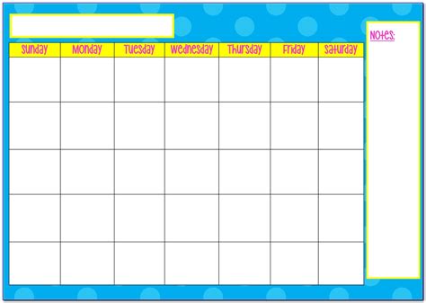 Saturday To Friday Calendar Template