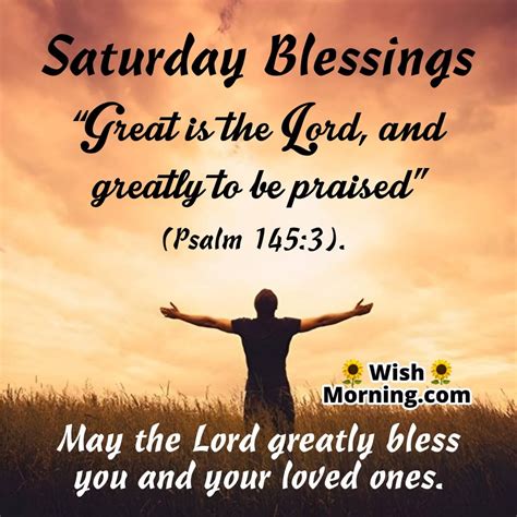 Saturday Blessings With Scripture