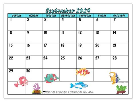 Saturday To Saturday Colored September Calendar Printable
