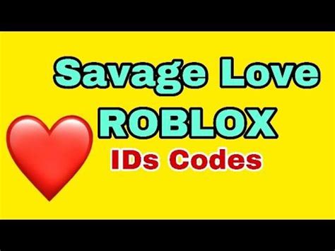 Savage Love Roblox ID Codes List (2022)