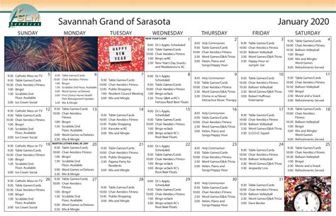 Savannah Events Calendar