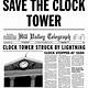Save The Clock Tower Flyer Printable