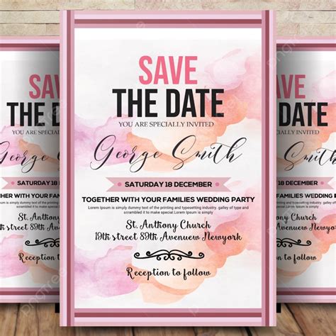 Save The Date Flyer Template for Free Download on Pngtree