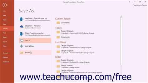 Save A Presentation Template In Powerpoint - Tutorial regarding How To