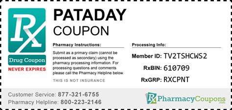 Save Big With Pataday Printable Coupon – Get Instant Discounts!