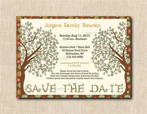 Save The Date Family Reunion Template