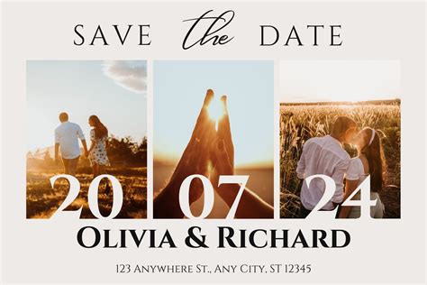 Save The Date Photo Template