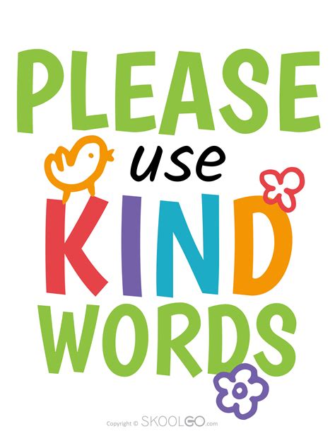 Save a kind word