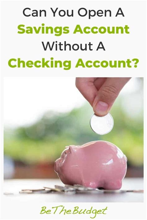 Savings Account Without Checking