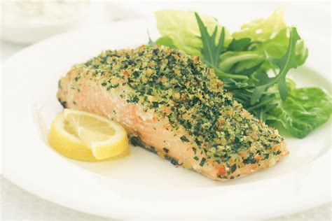 Savory Parmesan and Herb Crusted Salmon