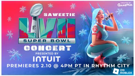 Saweetie Super Bowl Concert: Virtual Performance in Roblox Date 