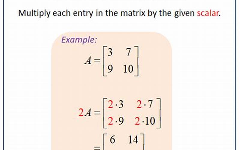 Scalar Multiplication Example 2