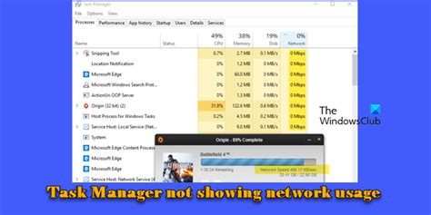 Scan Background Programs Network Usage