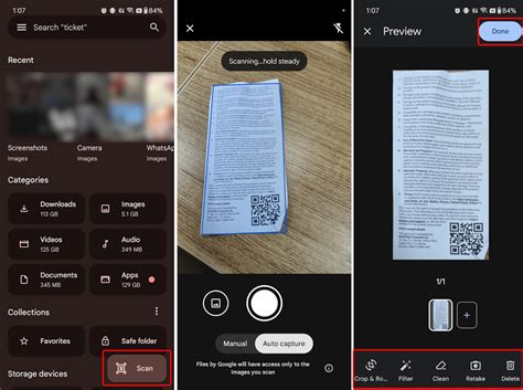 Scan Documents Using Files By Google App