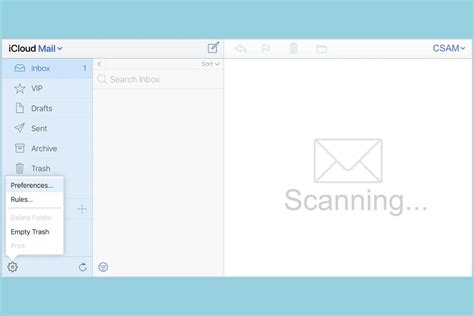 Scanning iCloud Mail