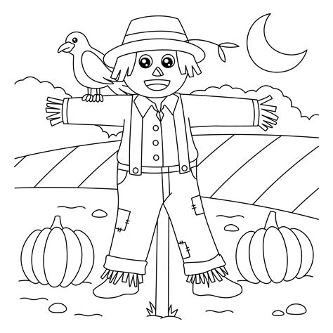 Scarecrow Coloring Page