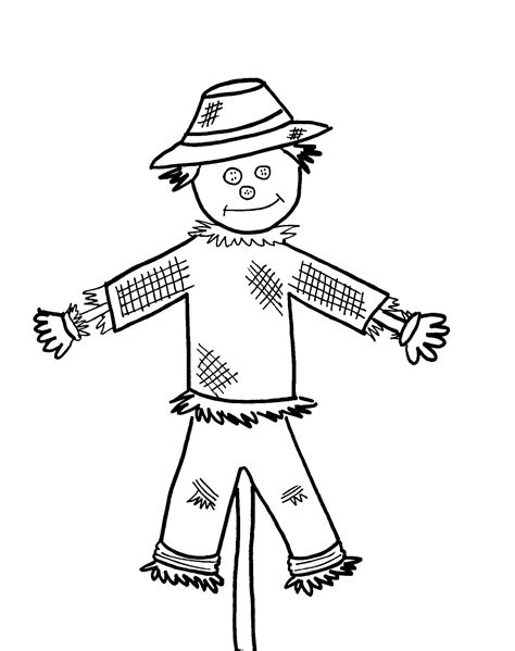 Scarecrow Coloring Pages