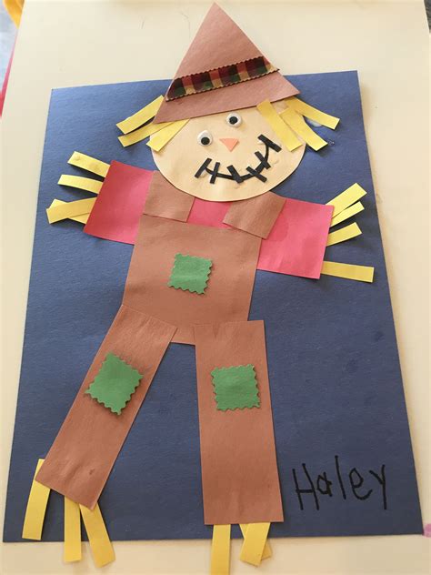 Scarecrow Craft For Kindergarten