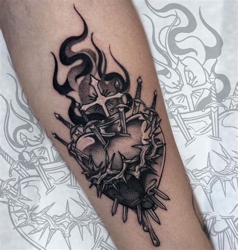 Scared Heart Tattoo