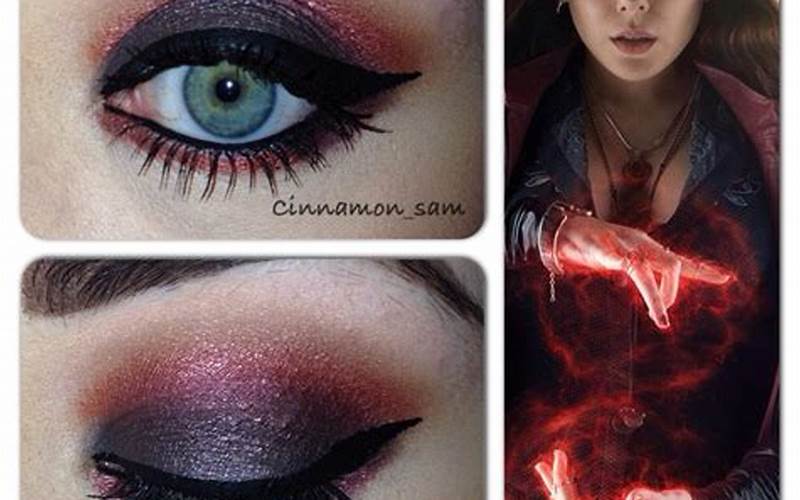 Scarlet Witch Custom Makeup