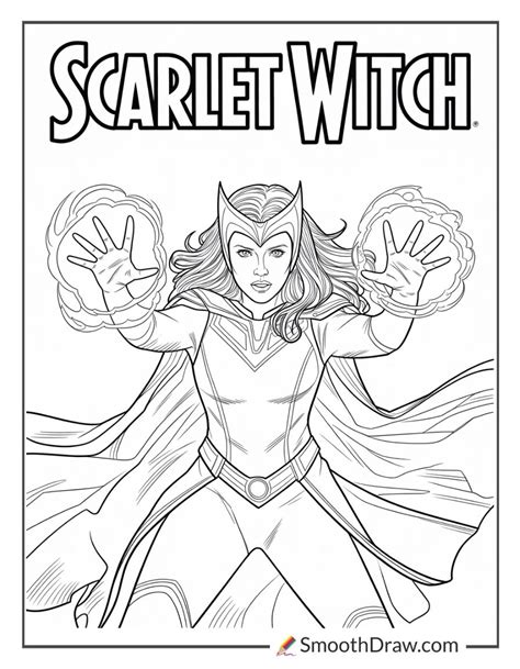 Scarlet Witch Coloring Pages