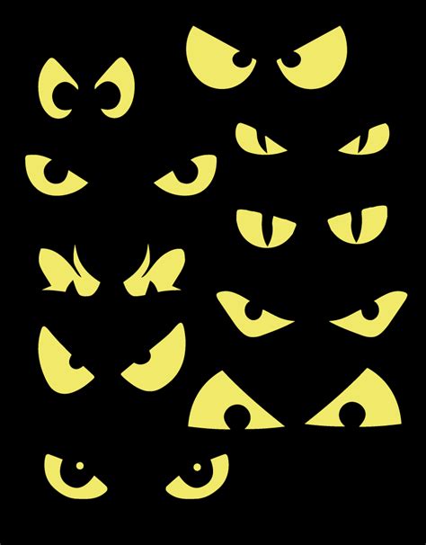 Scary Eyes Template