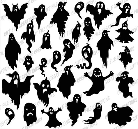 Unleash your Haunted Side with our Spooktacular Scary Ghost SVG Collection - Get Your Creep On!