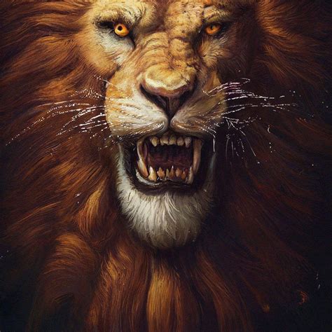Scary Lion Images