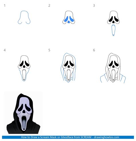 Scary Mask Drawing