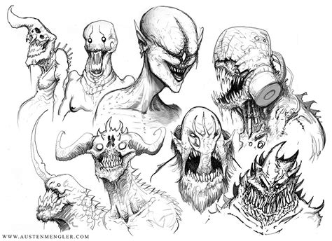 Scary Monster Drawing Techniques
