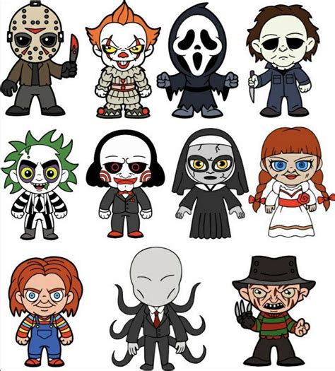 Scary Movie Characters Cartoon
