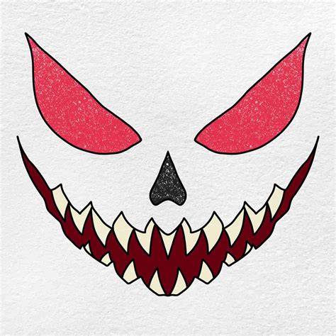Scary Pictures To Draw Easy