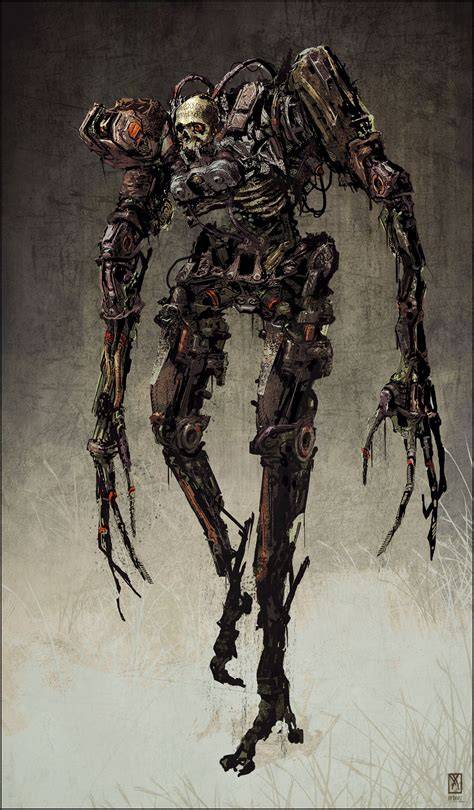 Scary Robot Drawing