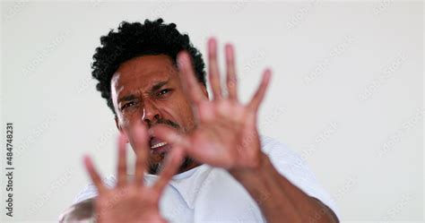 Scary horror reaction